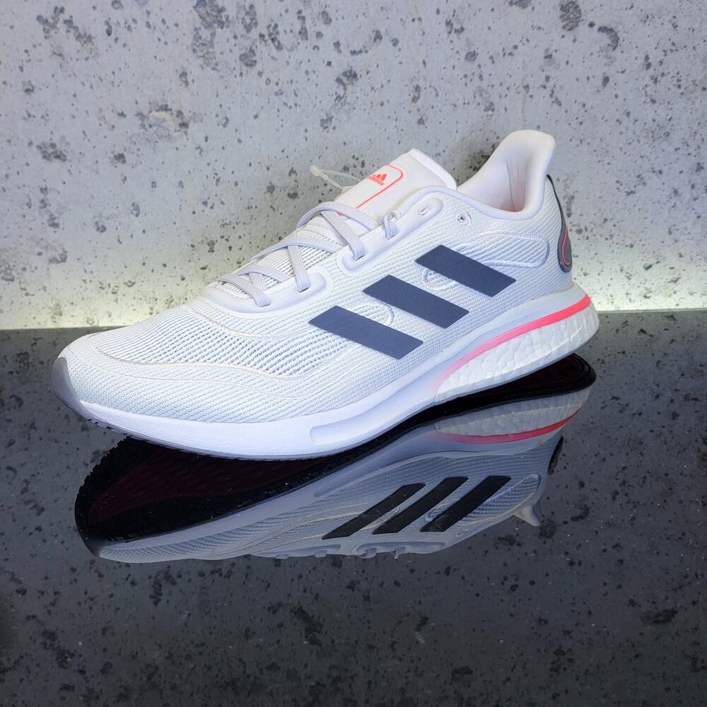 New, Adidas Supernova W White Grey Pink Bounce Boost Women’s Running Shoes
